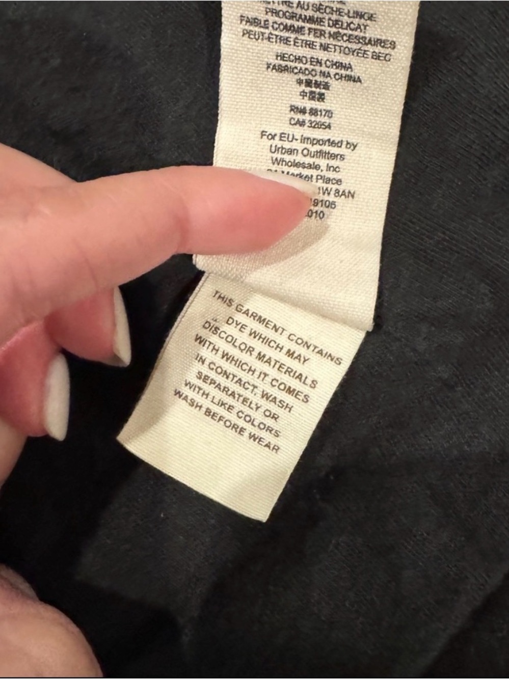Free People Black Draped Jean Jacket - Picture 6 of 6